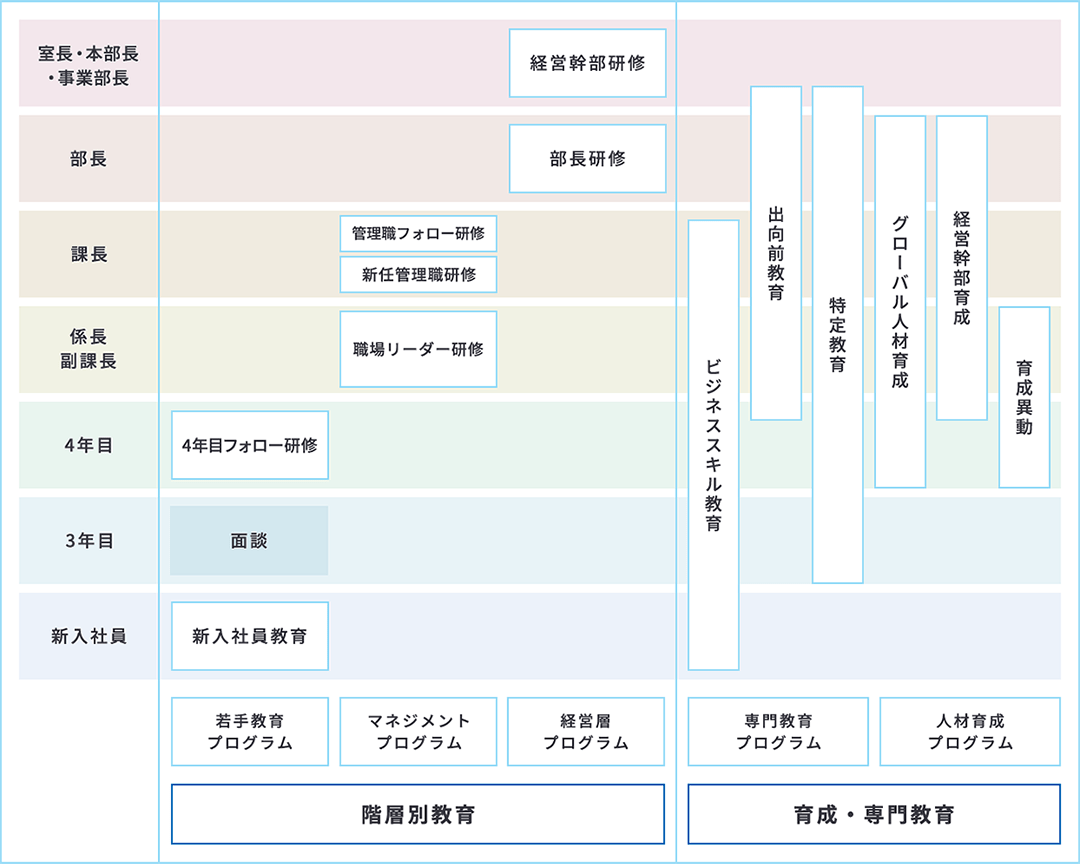 NOK人材育成プログラム体系