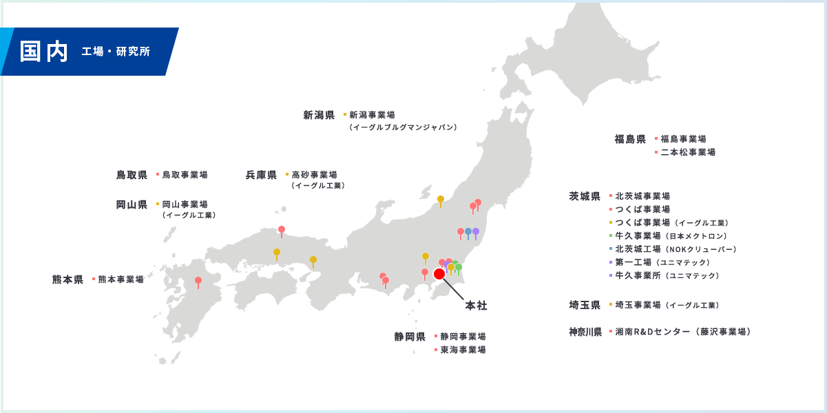 国内 工場・研究所